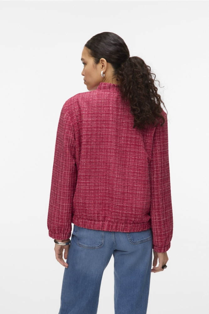 VMNATASHA LS BOUCLE BOMBER JACKET 10335903 GRANITA